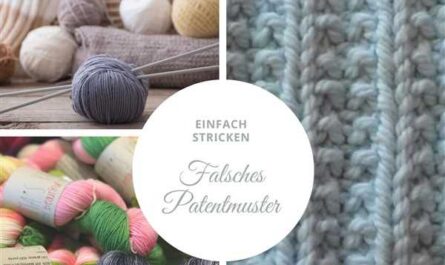 Falsches Patentmuster stricken