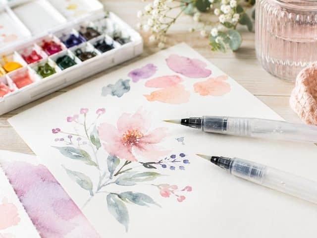 Wassertankpinsel – praktisch für Aquarell, Stempeln und unterwegs