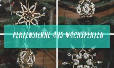 Perlensterne aus Wachsperlen