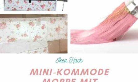 IKEA Hack Moppe Kiste verschönern mit Serviettentechnik