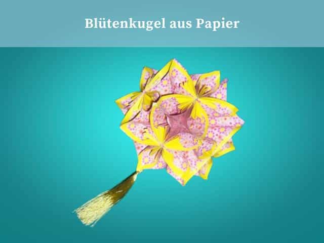 Blütenkugel aus Papier