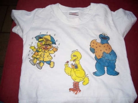 Kinder-T-Shirt mit bedruckter T-Shirt-Folie