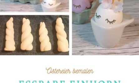 Essbare Einhorn Ostereier