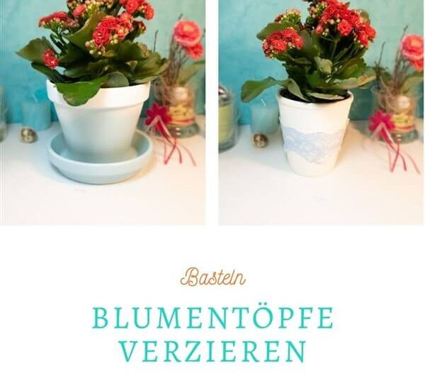DIY Blumentopf: Tontöpfe umgestalten und verzieren.