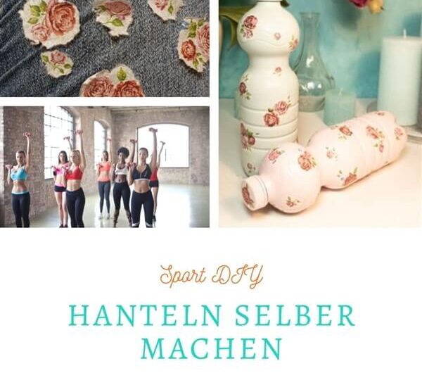 Hanteln selber machen aus alten Plastikflaschen