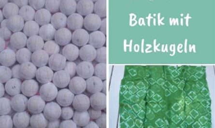 Shibori mit Holzkugeln