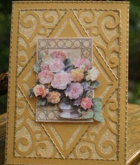 Verschiedene 3D-Karten mit Vintagemotiven