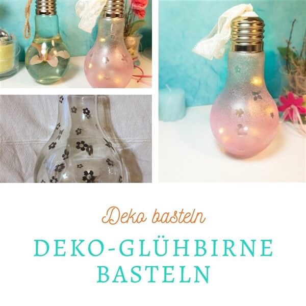 Deko-Glühbirne basteln - Titelbild