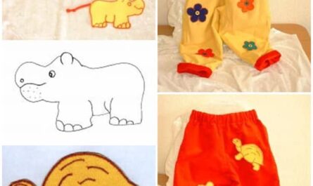 Gedoppelte Kinderhose mit Gummizug
