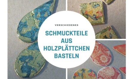 Schmuckteile aus Holzplättchen basteln