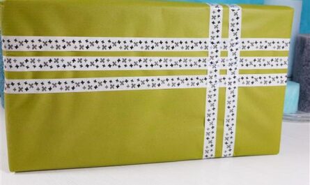 Geschenkverpackung mit Washitape