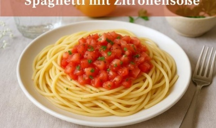 Zitronen-Spaghetti - Nudeln mit Zitronensoße