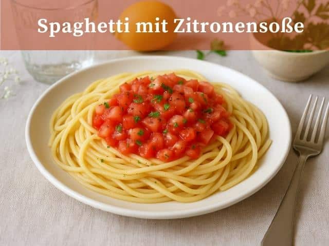 Zitronen-Spaghetti – Nudeln mit Zitronensoße