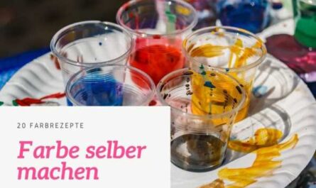Farben selber machen - Rezepte