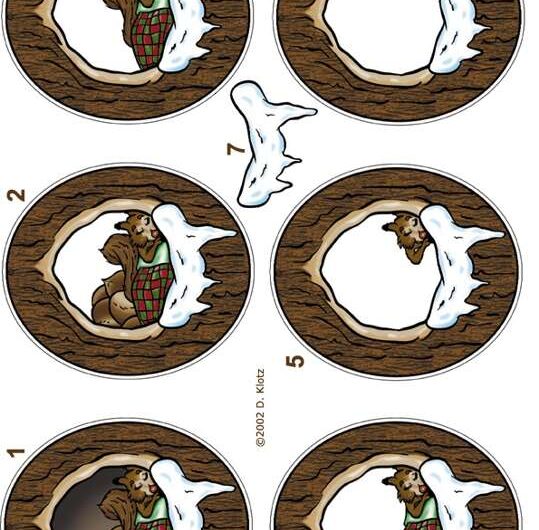 3D-Bogen „Winterschlaf“