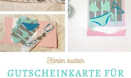 Gutscheinkarte für den Strandurlaub basteln Titelbild