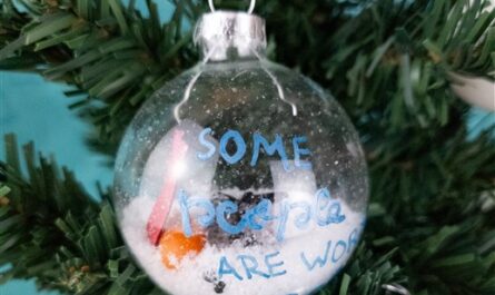 Weihnachtskugeln selber machen: Sollen wir einen Schneemann bauen?