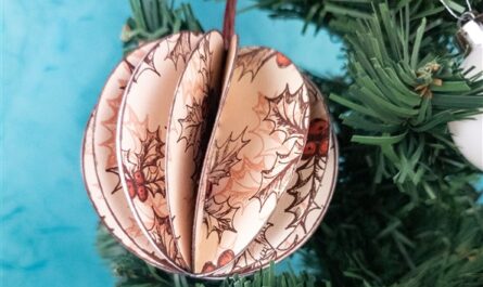 Weihnachtskugeln aus Papier