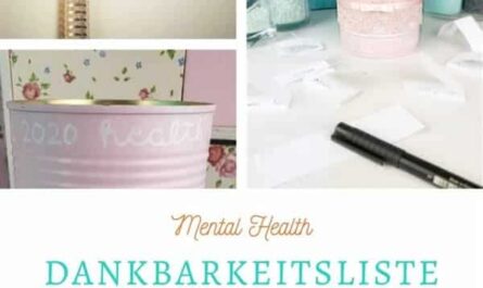 Dankbarkeitsliste und Konservendosen Upcycling