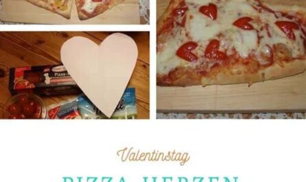 Pizza-Herzen backen