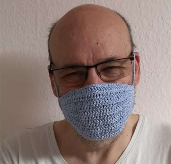 Halter für Mundschutz häkeln