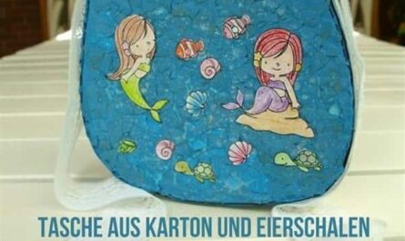Tasche aus Karton und Eierschalen