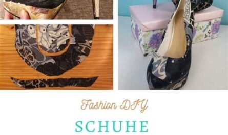 High Heels mit Jersey bekleben