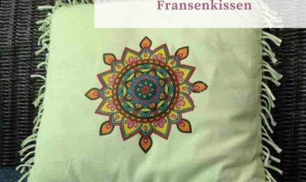 T-Shirt-Upcycling - Fransenkissen