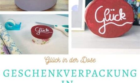 Glück in der Dose: Geschenkverpackung in Serviettentechnik basteln