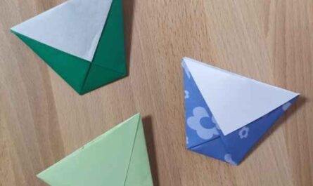 Origami-Becher aus einem Blatt Papier falten