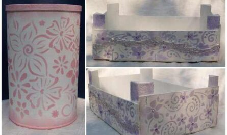 Upcycling Pappdose und Mandarinenkiste
