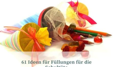 Ideen für Füllungen für die Schultüte