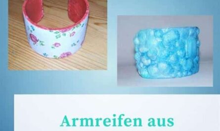 Armreifen aus Klebebandrollen