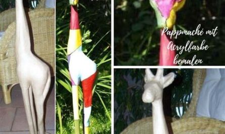 Pappmaché mit Acrylfarbe bemalen