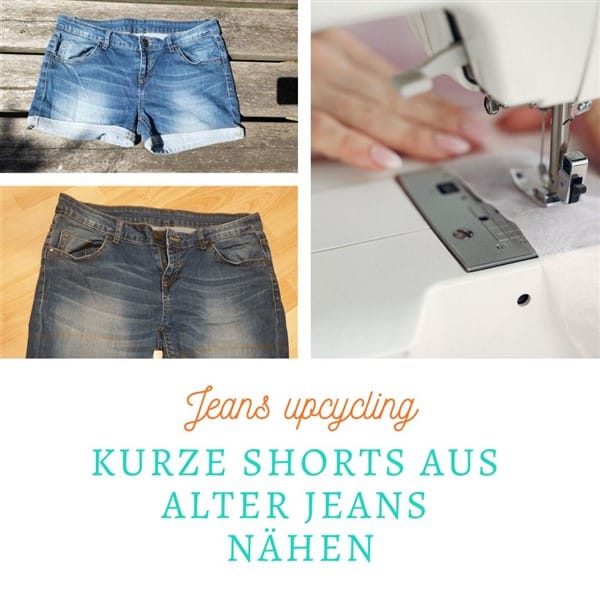Shorts aus alter Jeans nähen titelbild