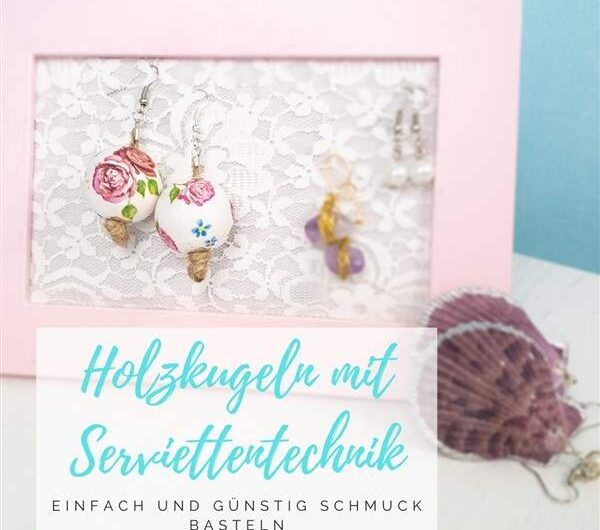 Schmuck aus Holzkugeln basteln