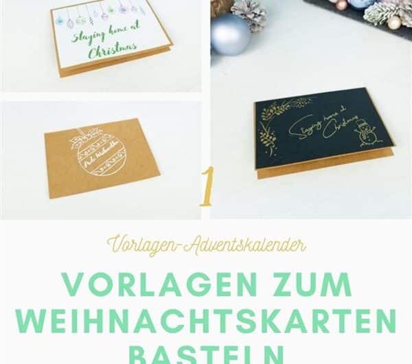 Malvorlagen für Weihnachtskarten