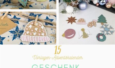 Bastelvorlagen-Adventskalender Türchen 15: Weihnachtsgeschenke verpacken mit Dekorationen aus Pappkartons