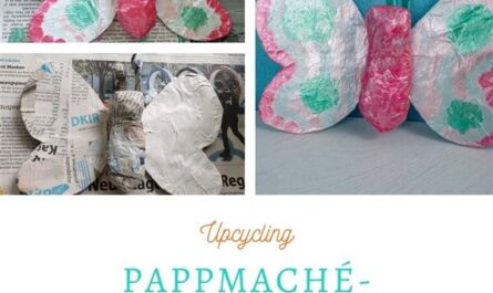 Pappmaché-Schmetterling basteln