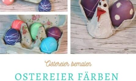 Ostereier färben mit Mustern: Ostereier mit Pünktchen, Ostereier im Batik design