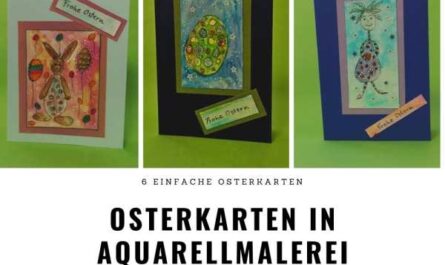 Osterkarten in Aquarellmalerei