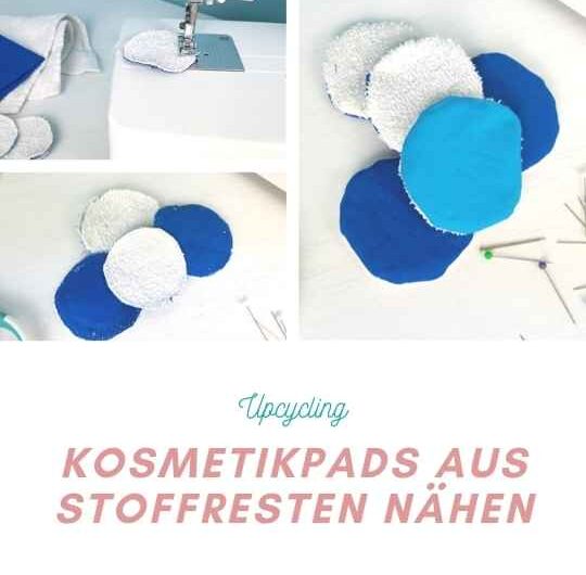 Waschbare Kosmetikpads nähen mit alten Handtüchern und Stoffresten