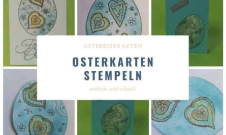 Gestempelte Osterkarten