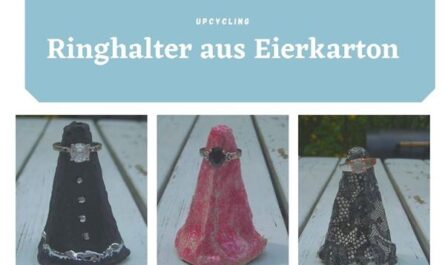 Ringhalter aus Eierkarton