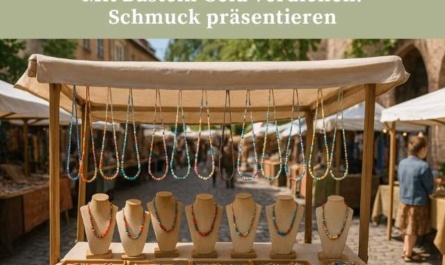Mit Basteln Geld verdienen: Schmuck präsentieren