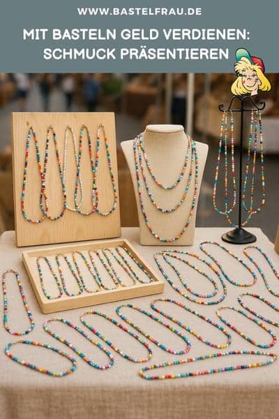 Mit Basteln Geld verdienen: Schmuck präsentieren