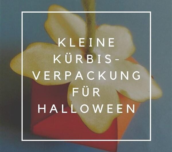 Kleine Kürbisverpackung für Halloween