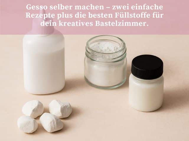 Gesso selber machen: Zwei einfache Rezepte und die besten Füllstoffe im Vergleich