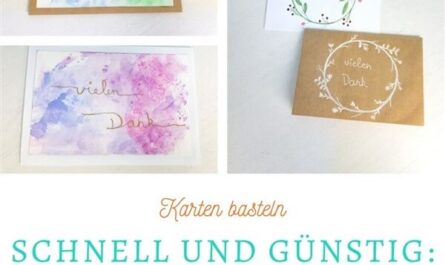 Dankeskarte selber basteln