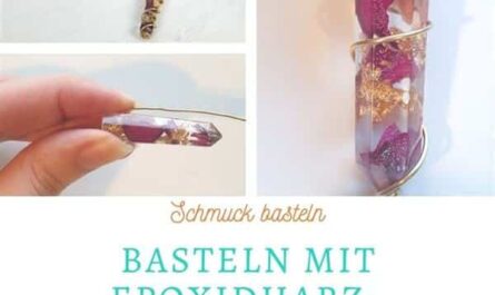 Basteln mit Epoxidharz: Prisma-anhänger basteln